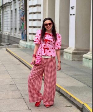 Picnic Chic Barrel Pants