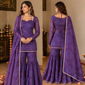 Sitara Purple Sharara set