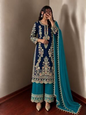 Royal Turqoise  Suit Set